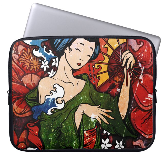 Geisha Laptop Sleeve (Front)