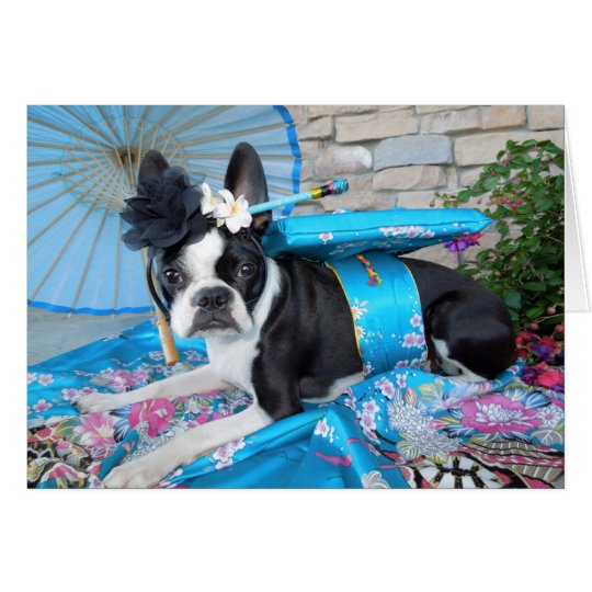 Geisha Lola B. Boston - BLANK CARD