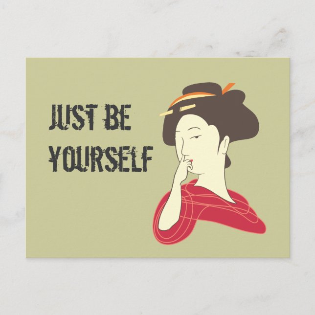 Geisha Nose Picking Postcard (Front)