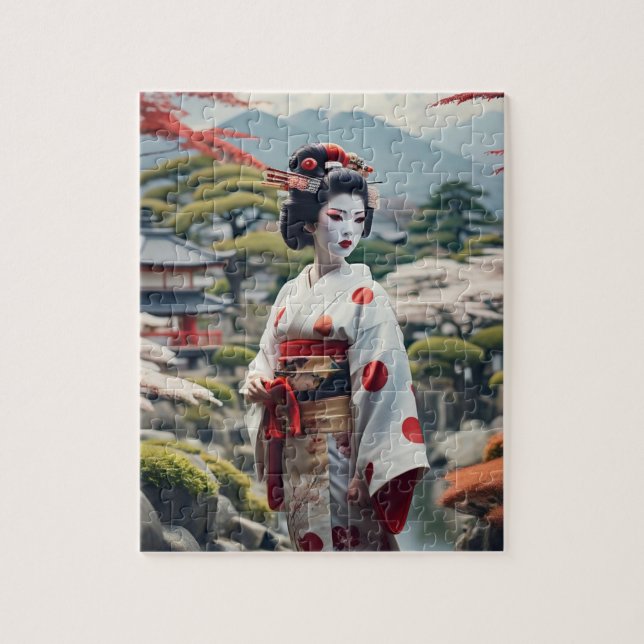 geisha puzzle (Vertical)