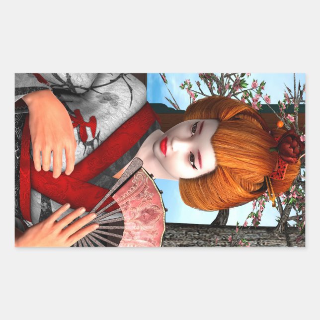 Geisha Sticker (Front)