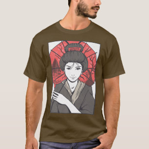 Geisha Umbrella Japan 357 T-Shirt