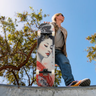 Geisha Woman Japan Skateboard