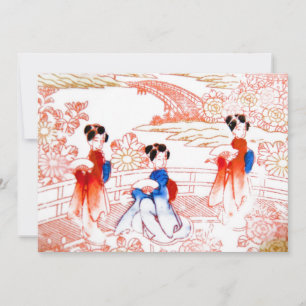 Geishas in garden