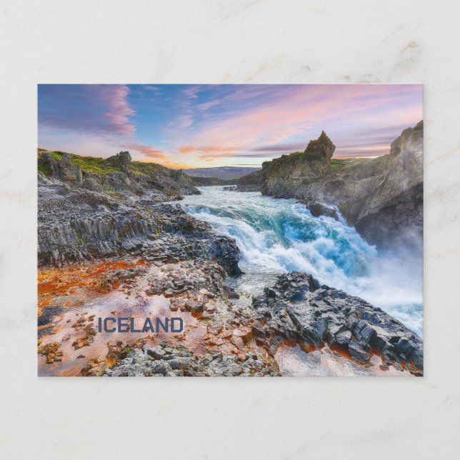 Geitafoss Waterfalls, Iceland Postcard (Front)