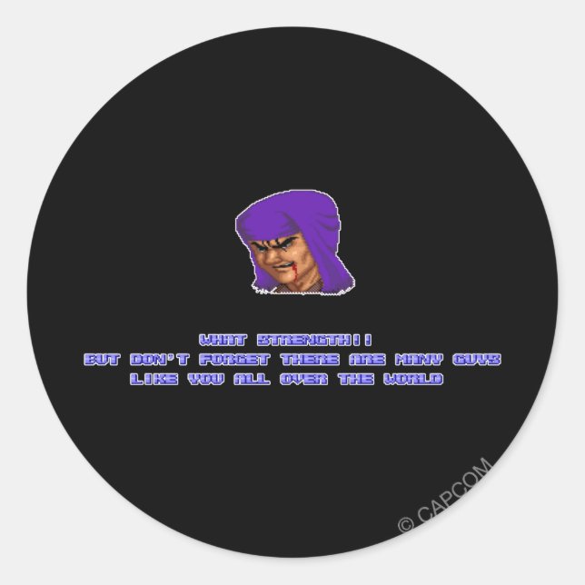 Geki KO'ed Classic Round Sticker (Front)