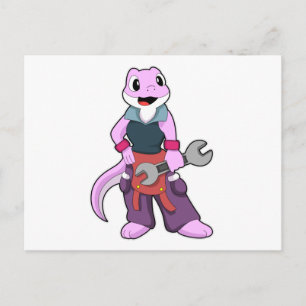 Geko as Mechanic with Wrench Postcard