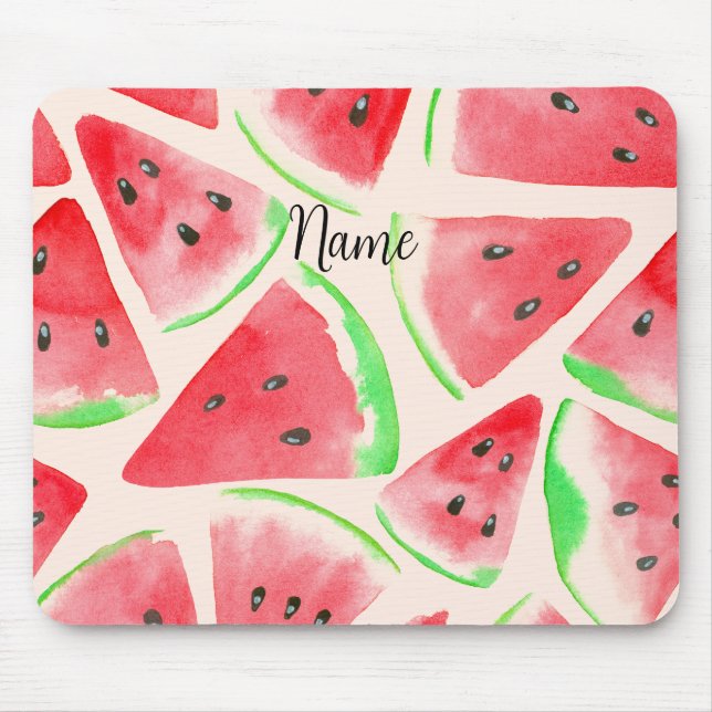 Gel Mousepad, Watercolour watermelon  Mouse Pad (Front)