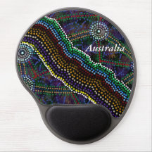 Tapis de souris - conception indigène australienne