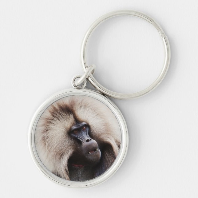 Gelada Baboon, Ethiopia Keychain (Front)