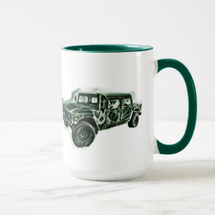 Geländefahrzeug grün mug