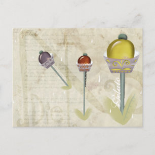 Gelato Italy grape lemon wildberry postcard
