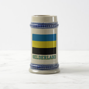 Gelderland Flag with name Beer Stein