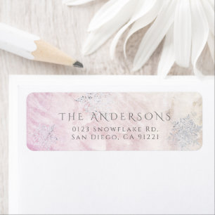 Gelée hiver Silver Snowflake rose Adresse de retou