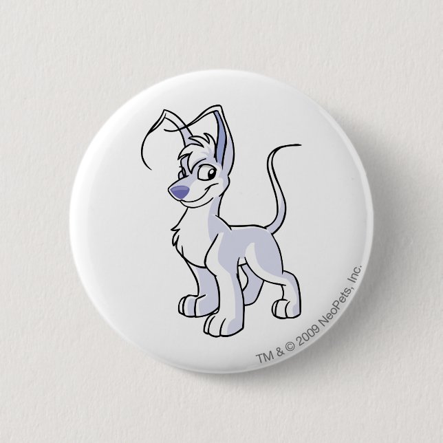 Gelert White 2 Inch Round Button (Front)