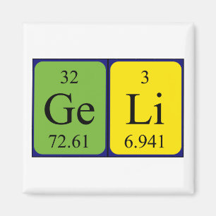 Geli periodic table name magnet