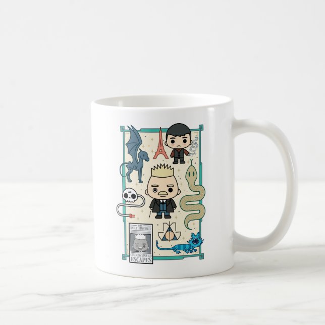 GELLERT GRINDELWALD™ & Barebone Cartoon Coffee Mug (Right)