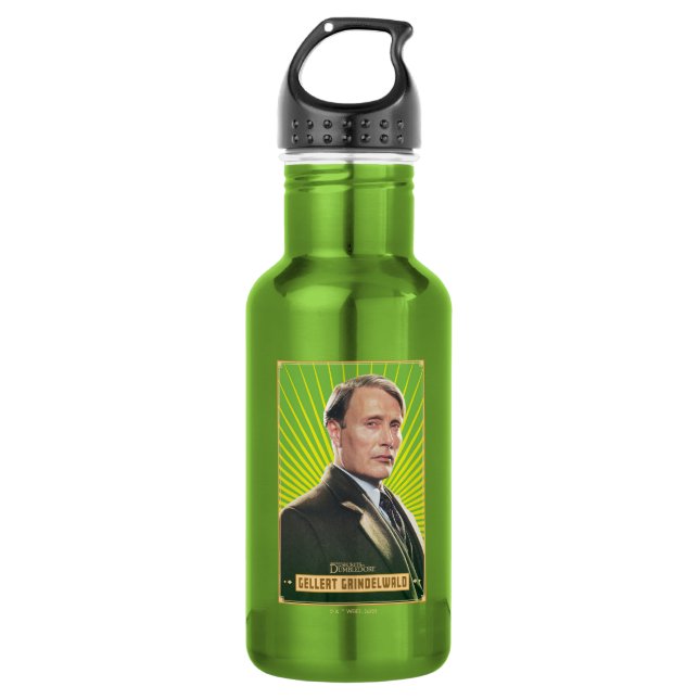 Gellert Grindelwald Character Graphic 532 Ml Water Bottle (Front)