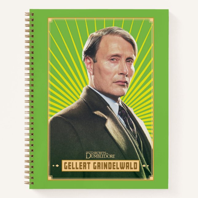 Gellert Grindelwald Character Graphic Notebook (Front)