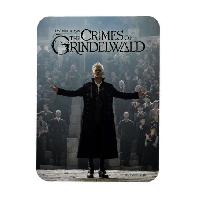 GELLERT GRINDELWALD™'s Speech Photo Magnet (Vertical)
