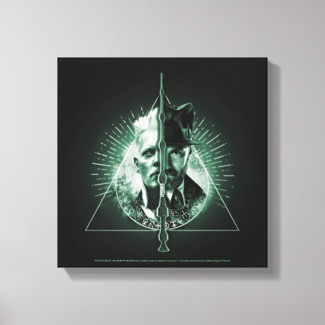 GELLERT GRINDELWALD™ Versus Dumbledore Canvas Print (Front)