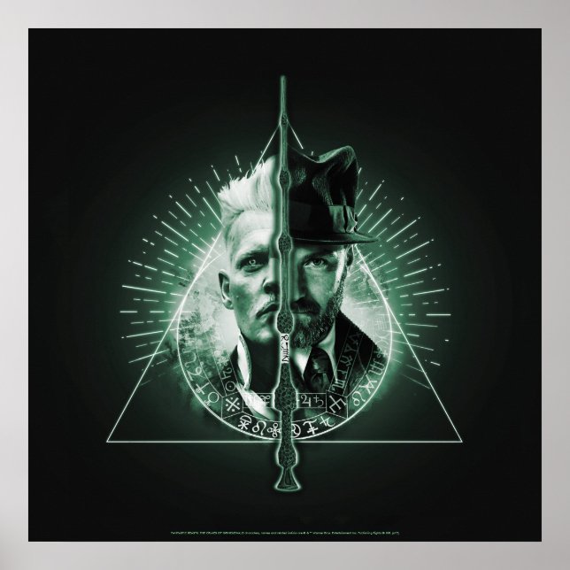 GELLERT GRINDELWALD™ Versus Dumbledore Poster (Front)