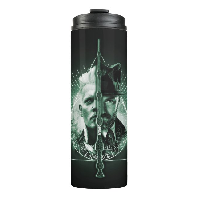 GELLERT GRINDELWALD™ Versus Dumbledore Thermal Tumbler (Front)