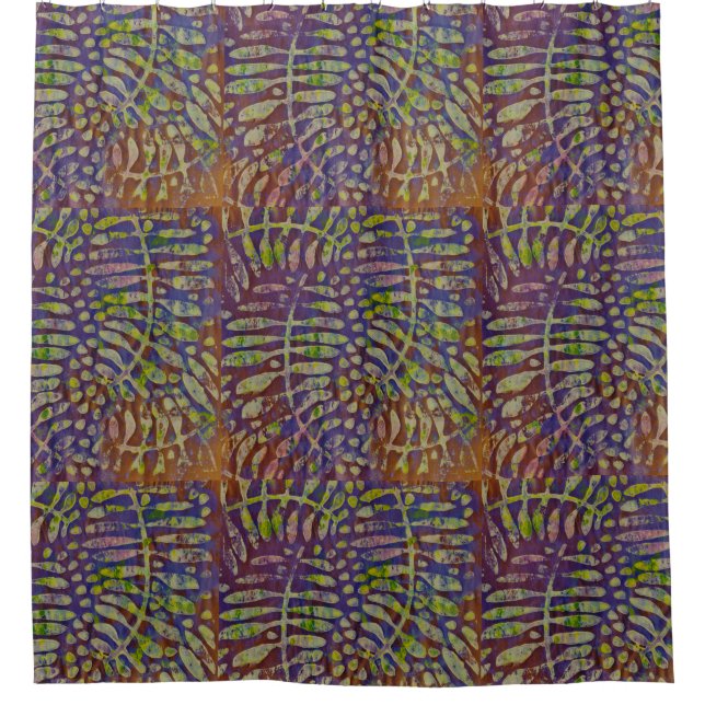 Gelli Print Stencil Abstract Art (Front)