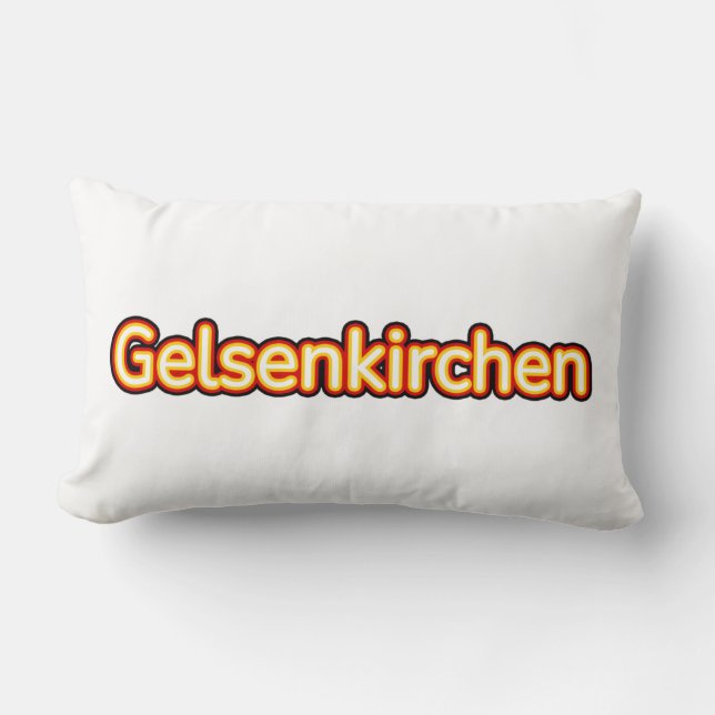 Gelsenkirchen Deutschland Germany Lumbar Pillow (Front)