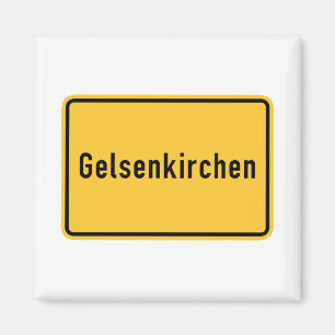 Gelsenkirchen, Germany Road Sign Magnet
