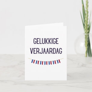Gelukkige verjaardag, Dutch happy birthday Card