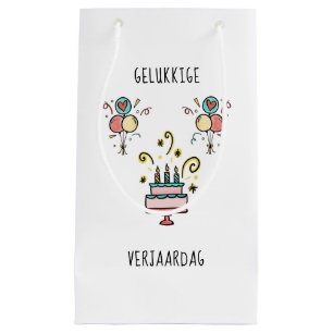 Gelukkige Verjaardag Happy Birthday Small Gift Bag