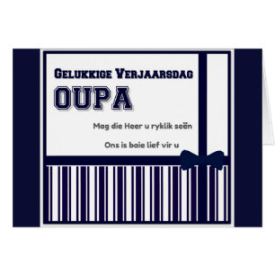 Gelukkige Verjaarsdag Oupa