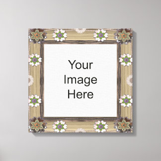 Gem and Bead Photo Template  Wrapped Canvas