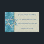 Gem decorated Star of David Business Card<br><div class="desc">Art drawn to resemble gems and sparklies fill in the shape of the Star of David to make this a very special gift for yourself or friends and family this Hanukkah.</div>