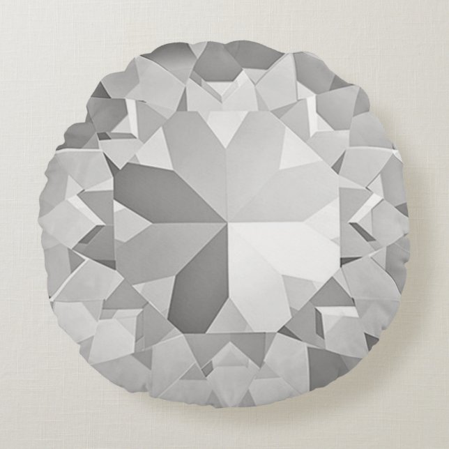 Gem Design Round Pillow (Front)