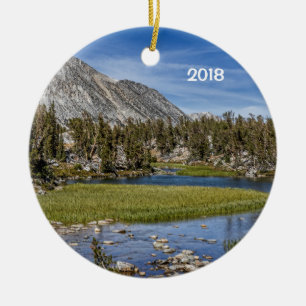 Gem Lakes, Little Lakes Valley, Sierra Nevada Mts. Ceramic Ornament