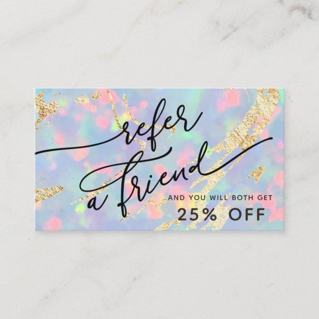 gem opal texture referral card (Front)