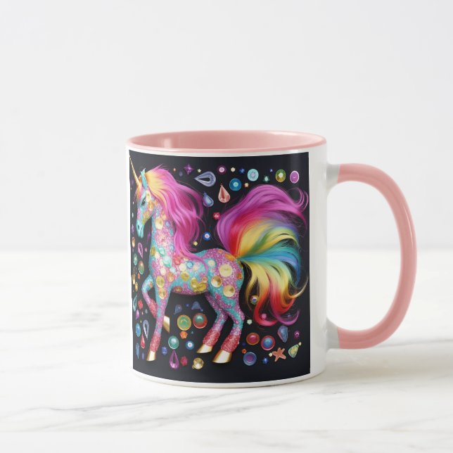 Gem Queen Unicorn Coffee/Tea Mug (Right)