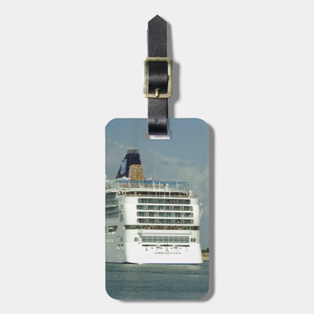 Gem Stern Personalized Luggage Tag (Front Vertical)