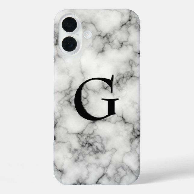 Gem Stone Pattern, Grey / Grey Marble & Black Onyx Case-Mate iPhone Case (Back)