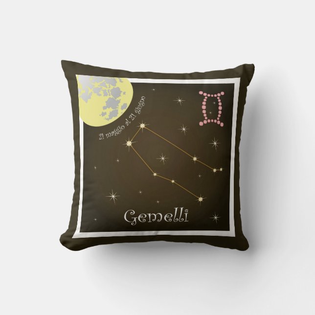 Gemelli 21 maggio al 21 giugno pillows (Front)