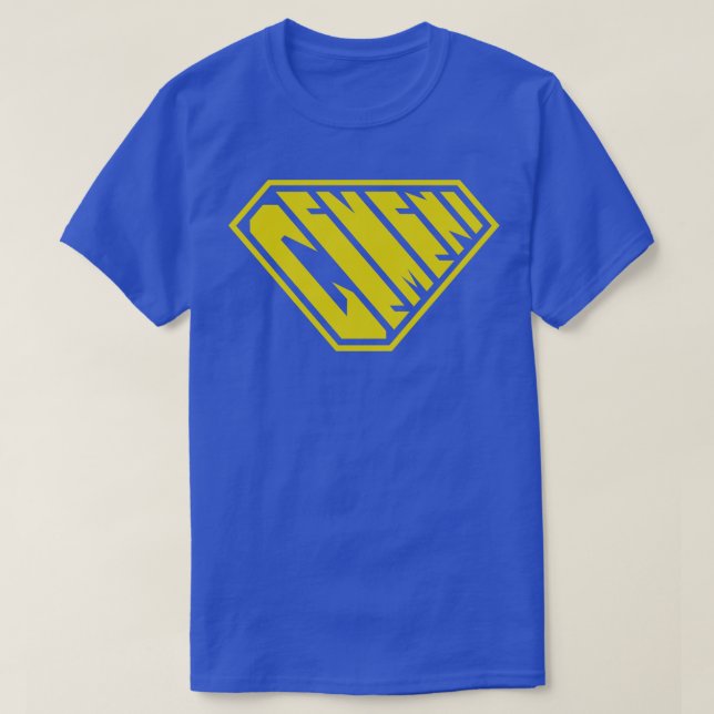 Gemeni SuperEmpowered Zodiac Yellow T-Shirt (Design Front)