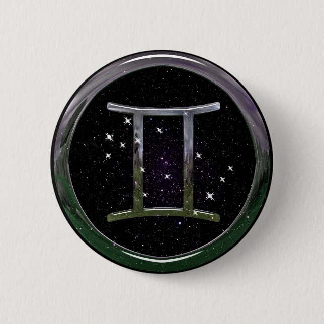 Gemini 2 Inch Round Button (Front)