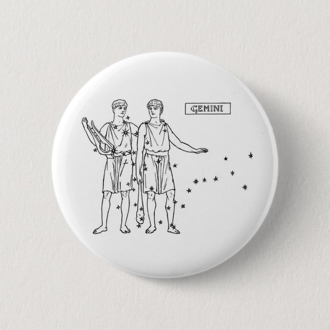 Gemini 2 Inch Round Button (Front)