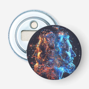 Gemini 3D man avatar Bottle Opener