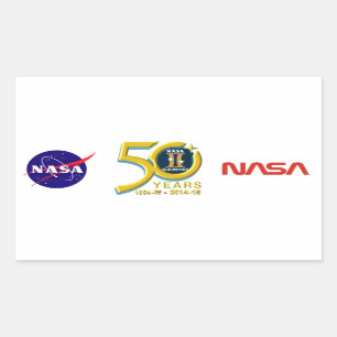 Gemini 50th Anniversary Logo Sticker