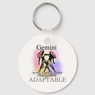 Gemini About You Keychain