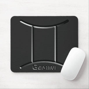 GEMINI, Abstract Design of the Zodiac Sign, Mouse Pad