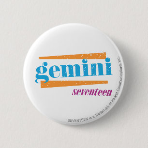 Gemini Aqua 2 Inch Round Button